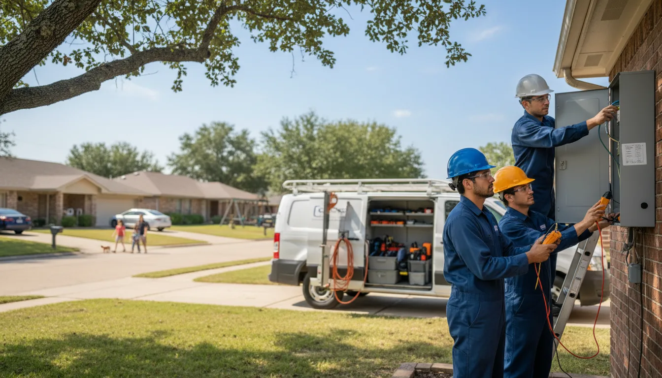 Certified electrician providing emergency electrical services in Timewell, IL